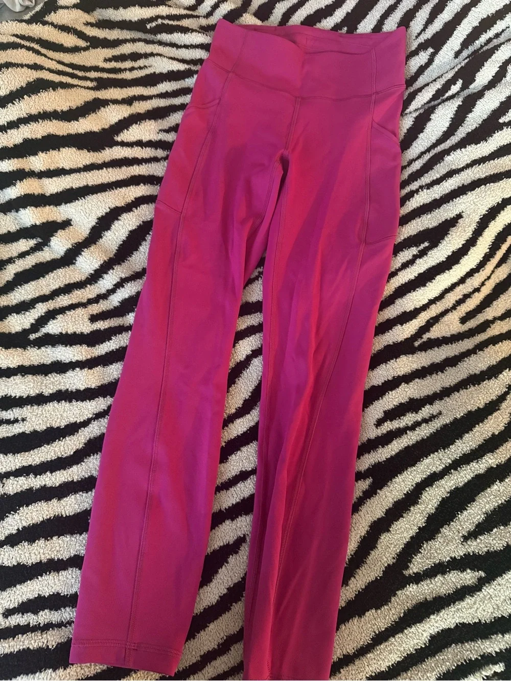lululemon athletica Pink High-Rise Leggings w pockets